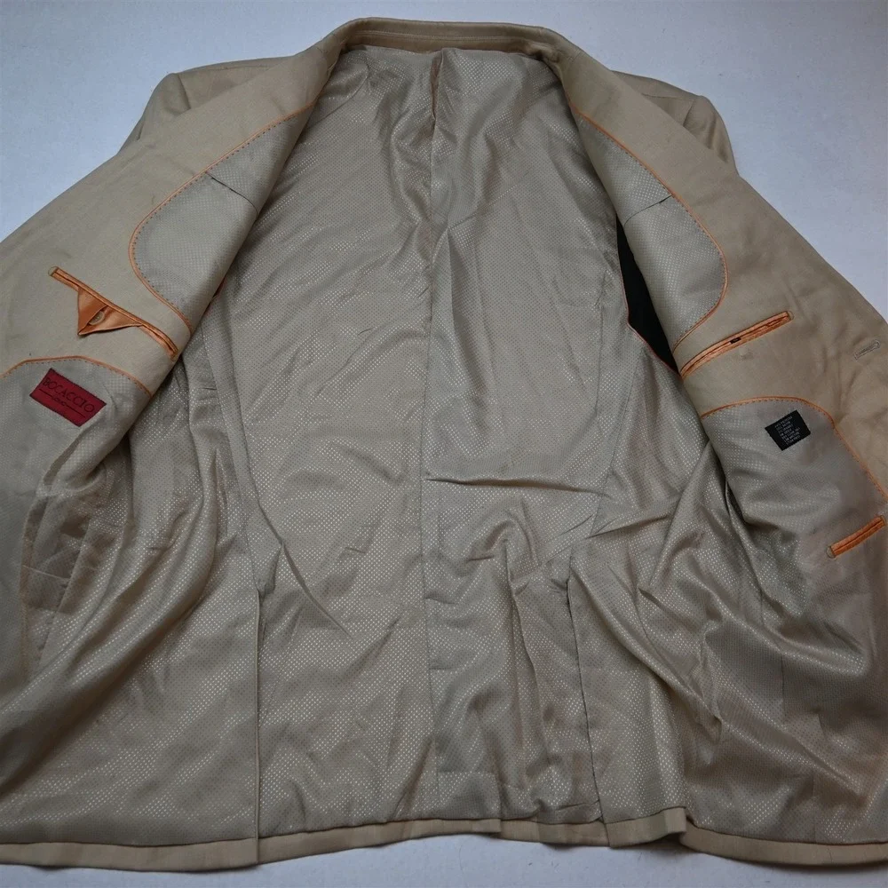 Bocaccio Uomo 50R 38x30 Khaki Mens Jacket Pants Suit